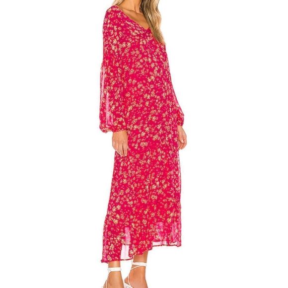 NWT Free People Wallflower Midi Dress - Picture 5 of 6